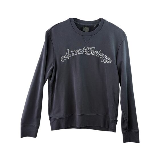 Armani Exchange Crewneck Sweatshirt – Black – Size M - Picture 1 of 5
